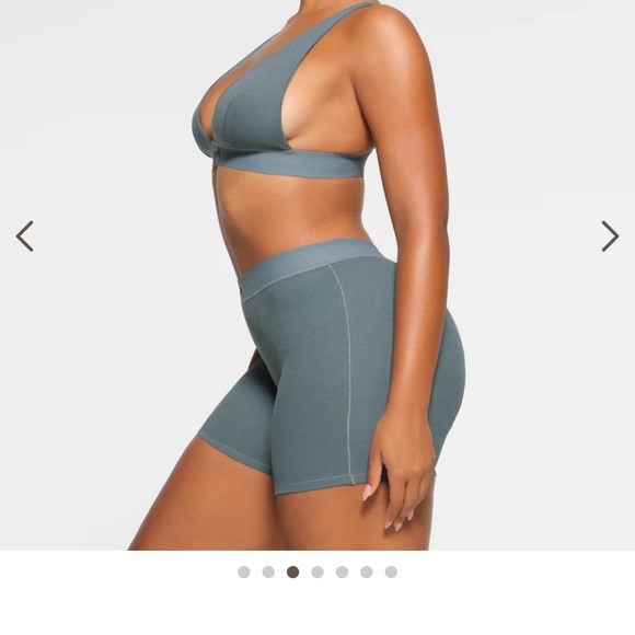 NWOT Skims kyanite cotton rib boxer shorts - Picture 7 of 9